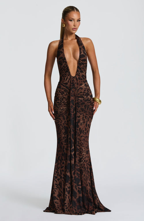 Rosetti Maxi Dress in Leopard Print