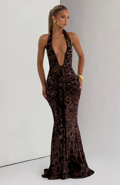 Rosetti Maxi Dress in Leopard Print