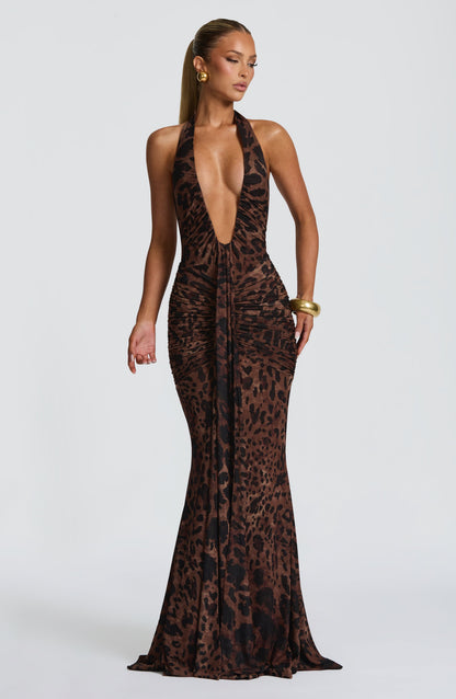 Rosetti Maxi Dress in Leopard Print