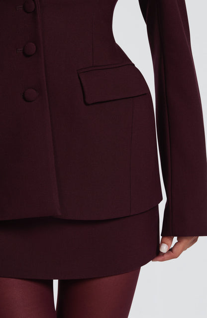 Rowella Blazer in Plum