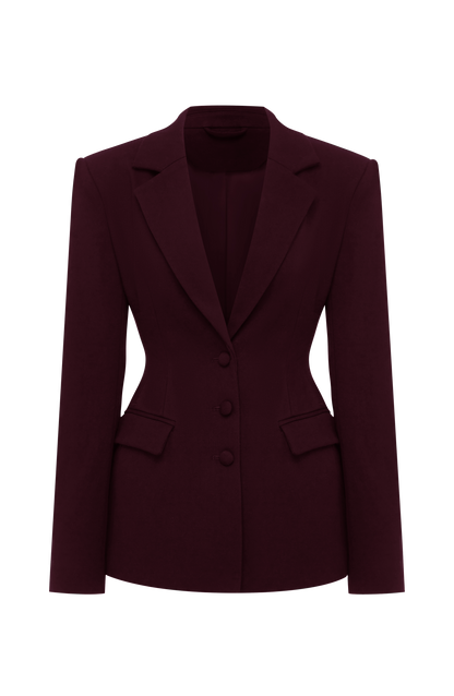 Rowella Blazer in Plum