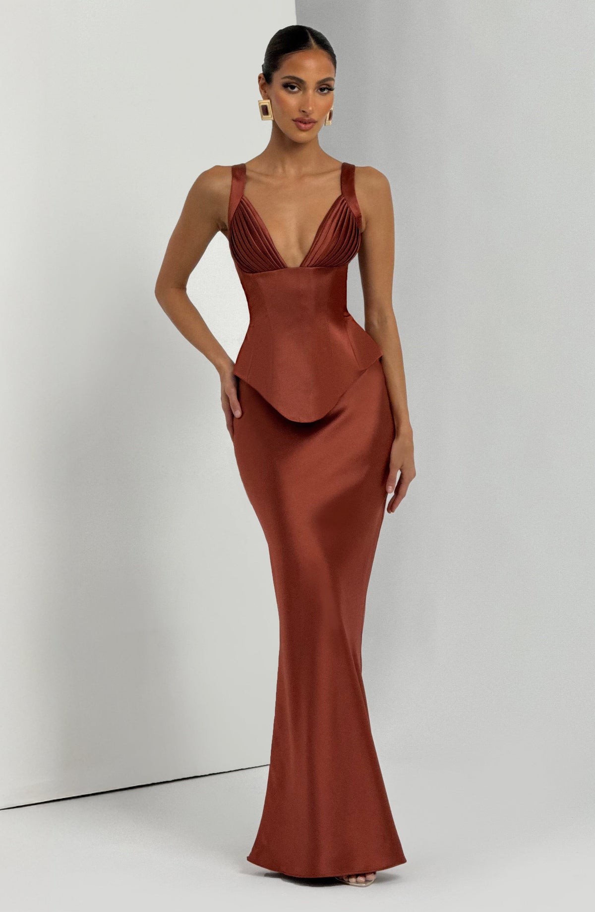 Rowyn Corset in Rust