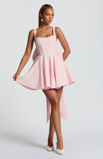 Ruella Mini Dress in Blush