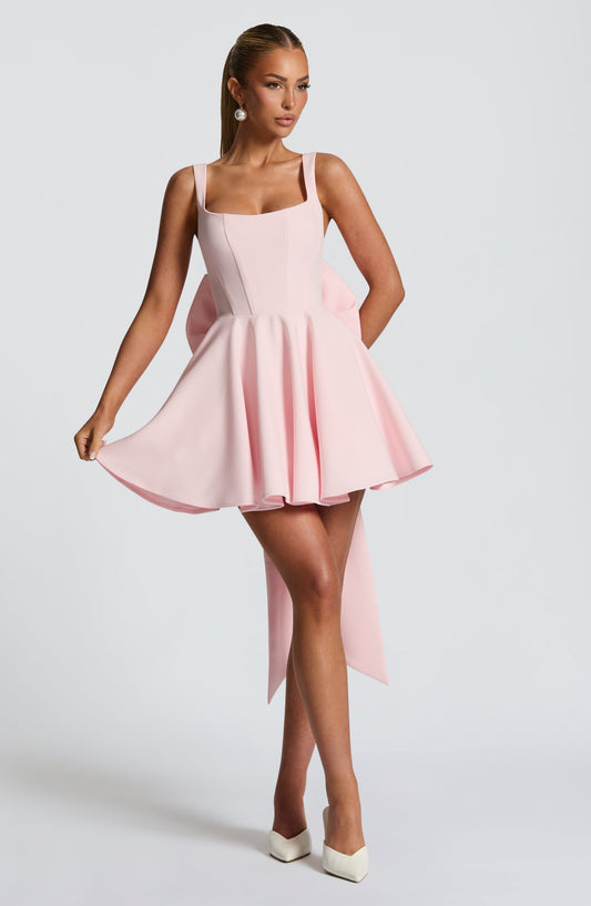 Ruella Mini Dress in Blush