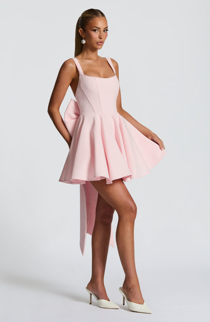 Ruella Mini Dress in Blush