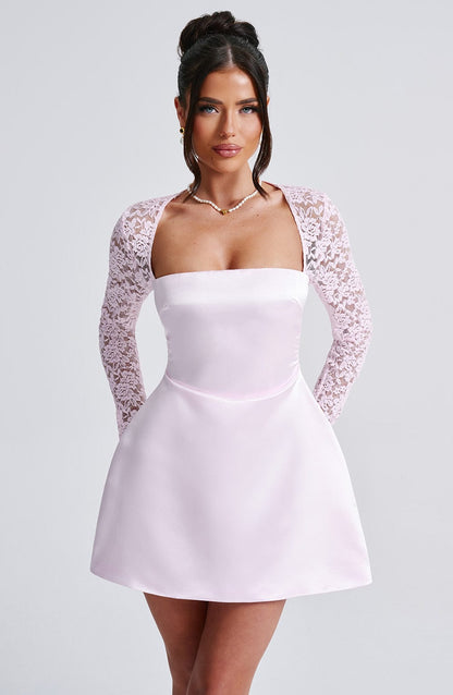 Sadira Mini Dress in Blush
