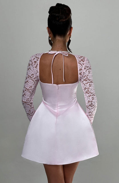 Sadira Mini Dress in Blush