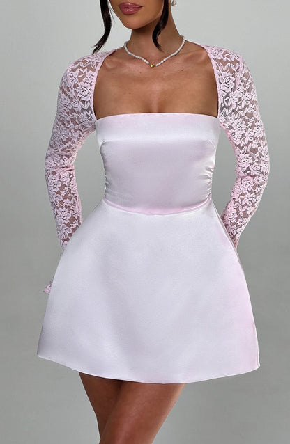 Sadira Mini Dress in Blush