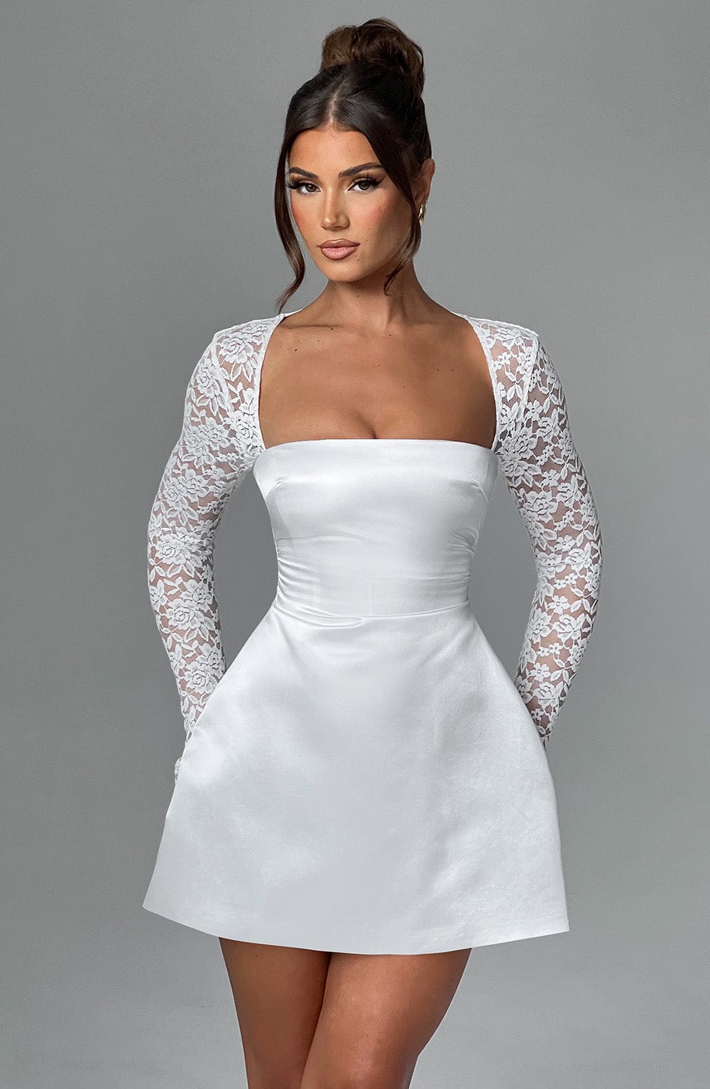 Sadira Mini Dress in Ivory