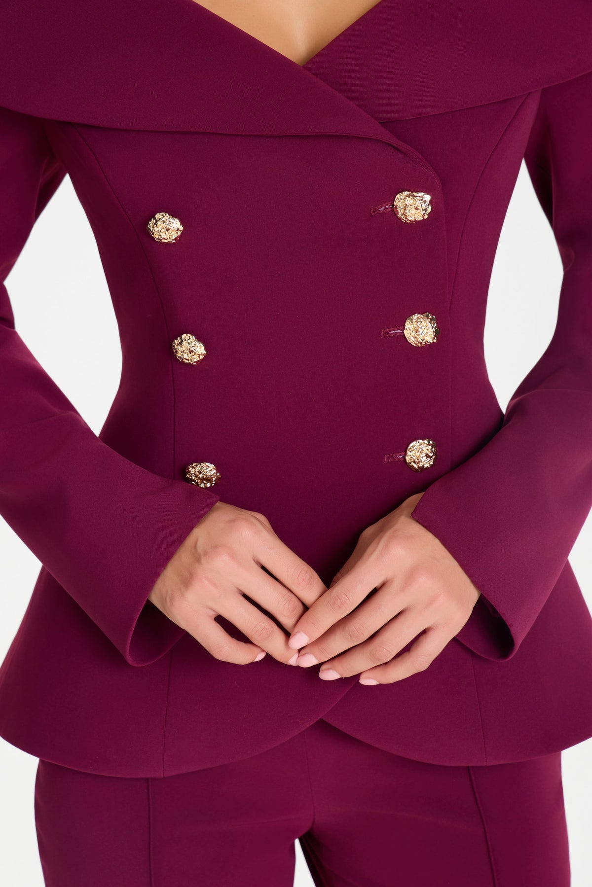 ABIGAIL BURGUNDY BLAZER