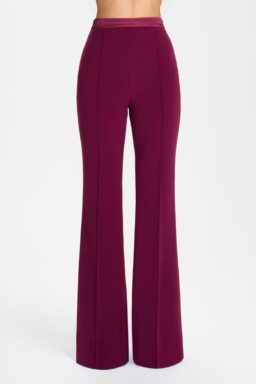 CHARLOTTE BURGUNDY TROUSERS