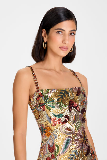 PALOMA GOLD DRESS