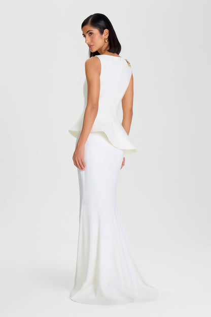Carolina White Maxi Skirt