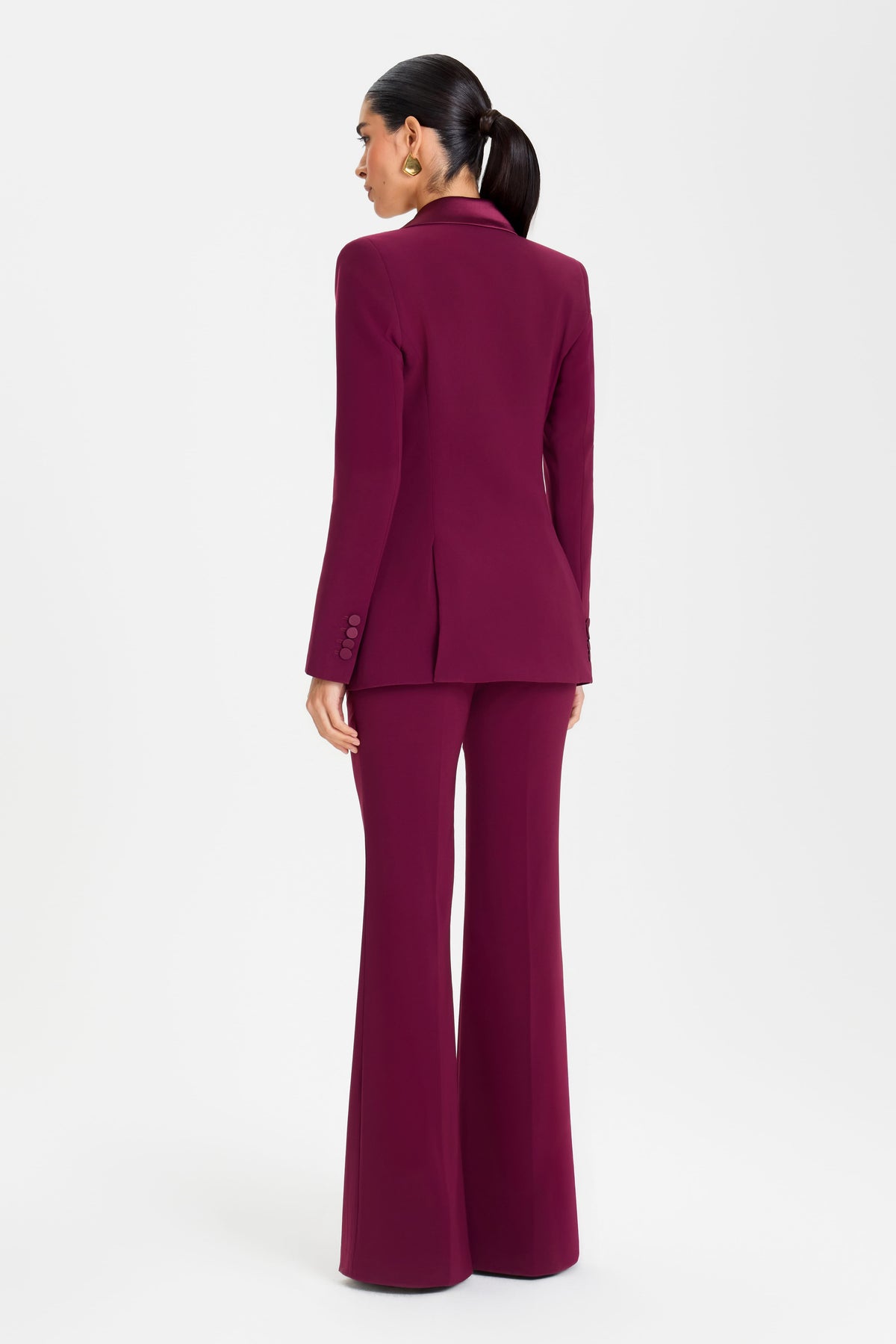 NATASHA BURGUNDY BLAZER