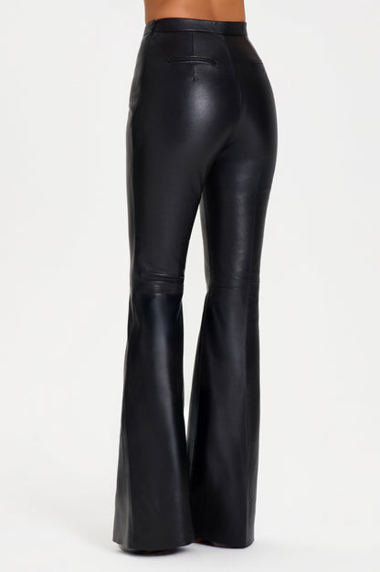 JESSIE BLACK LEATHER TROUSERS