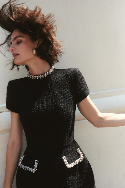 Simone Black Dress